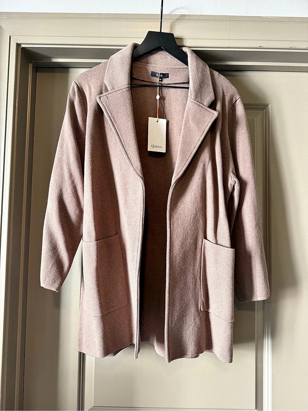 Quince Knit Coat in Brown Size Medium NWT